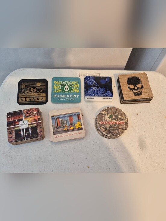 Other - Assorted Decorative Beverage Coasters - Mixed Designs